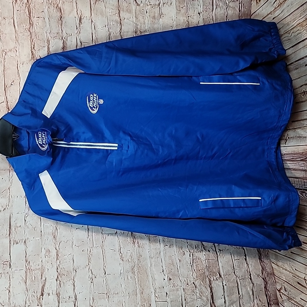 NFL Bud light official beer pullover jacket xl